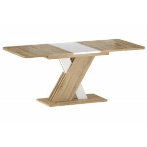 Jedálenský stôl rozkladací EXEL Signal Biela / dub wotan