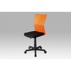 Kancelárska stolička detská KA-BORIS látka / plast Autronic Oranžová