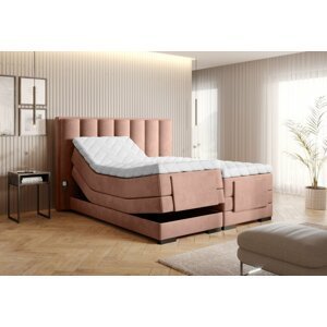 Elektrická polohovacia boxspringová posteľ VERONA Eltap Nube 24 - ružová