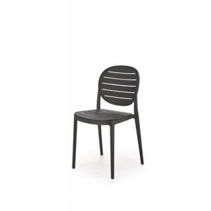 Stohovateľná stolička K529 Halmar Čierna