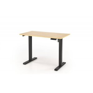 Výškovo nastaviteľný písací stôl B53 Halmar Dub zlatý / čierna