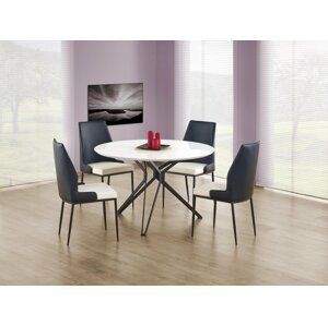 Jedálenský stôl PIXEL biela / čierna Halmar