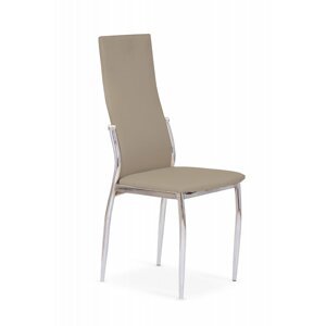 Jedálenská stolička K3 eko koža / chróm Halmar Cappuccino