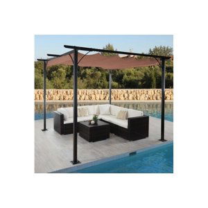 Pergola so sťahovacou strechou 3x3m WH9977 Dekorhome