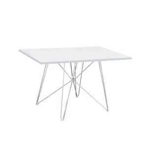 Jedálenský stôl ARTEM biela lesk / chróm Tempo Kondela
