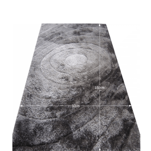Shaggy koberec VANJA sivý vzor Tempo Kondela 80x150 cm