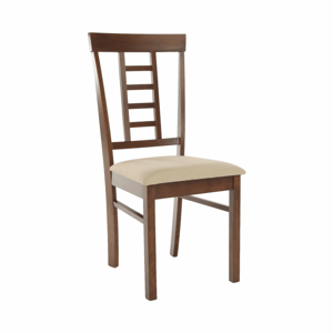 Jedálenská stolička OLEG NEW orech / béžová Tempo Kondela