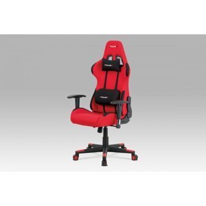 Kancelárska stolička KA-F05 látka / plast Autronic Červená
