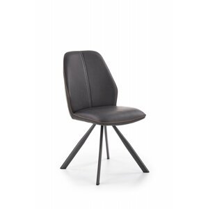 Jedálenská stolička K319 čierna / hnedá Halmar