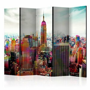 Paraván Colors of New York City Dekorhome 225x172 cm (5-dielny)