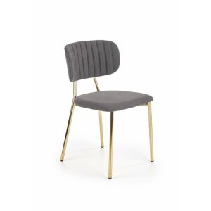 Jedálenská stolička K362 sivá / zlatá Halmar