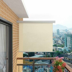 Multifunkčný balkónová zástena 150 x 200 cm Krémová
