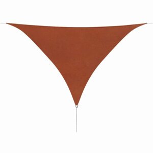 Plachta proti slnku oxfordská látka trojuholník 3,6 x 3,6 x 3,6 m Dekorhome Tehlová