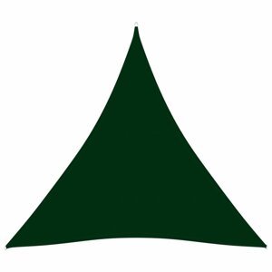 Plachta proti slnku oxfordská látka trojuholník 3,6 x 3,6 x 3,6 m Dekorhome Tmavo zelená
