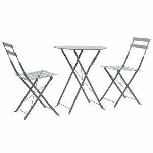 Záhradného bistro set 3 ks oceľ Dekorhome