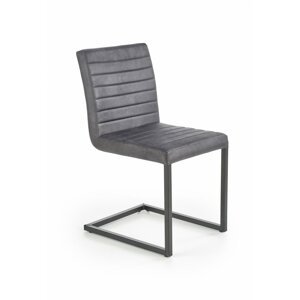 Jedálenská stolička K376 sivá / čierna Halmar