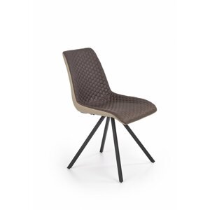 Jedálenská stolička K394 hnedá / béžová / čierna Halmar