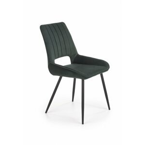 Jedálenská stolička K404 Halmar Tmavo zelená