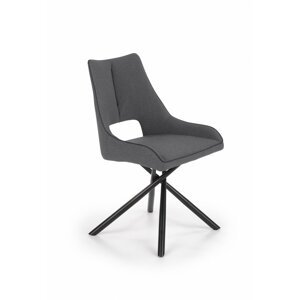 Jedálenská stolička K409 sivá / čierna Halmar