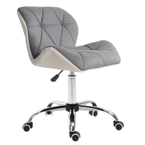 Kancelárska stolička BADAR biela / sivá Tempo Kondela