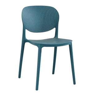 Plastová stolička FEDRA stohovateľná Tempo Kondela Modrá