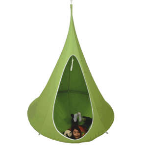 Závesné kreslo KLORIN NEW TYP 2 BIG SIZE CACOON HAMMOCK Tempo Kondela Zelená