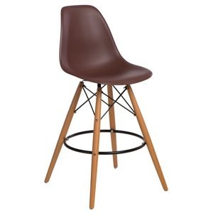 Barová stolička P016V PP hnedá