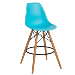 Barová stolička P016V PP oceán modrá