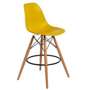 Barová stolička P016V PP tmavo olivová