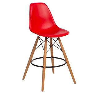 Barová stolička P016V PP červená