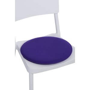 Vankúš na stoličky okrúhly fialový