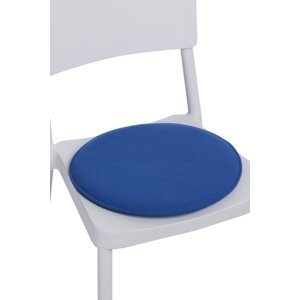 Vankúš na stoličky okrúhly modrý