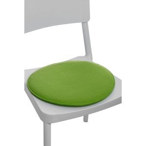 Vankúš na stoličky guľatý zelený svetlý