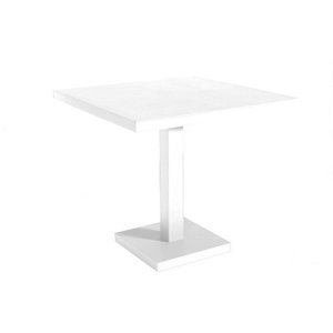 Stôl Barcino 90x90 cm s centrálnou základňou - biely