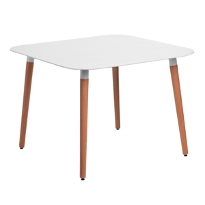 Stôl Copine doska biela 100x100 cm