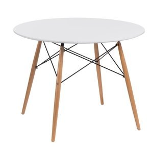 Stôl DTW 100 cm, doska biela