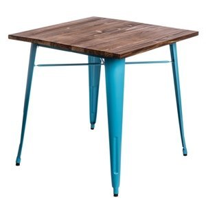 Stôl Paris Wood modrý sosna