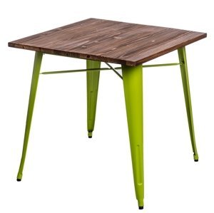 Stôl Paris Wood zelený svetlý sosna