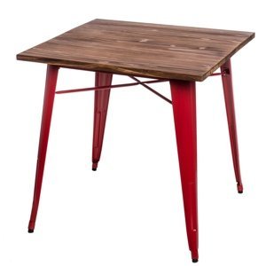 Stôl Paris Wood červený sosna
