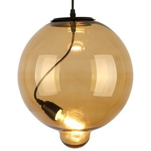 Luster - Závesná lampa Modern Sklo Buble cognac