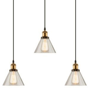 Luster - Závesná lampa New York Loft 1 CLACK