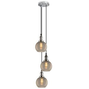 Luster - Závesná lampa New York Loft 2 CO SCHABBY dymová