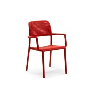 Stolička Bora s opierkami červená