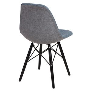Stoličky P016V Duo modrá sivá / čierna