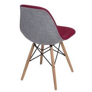 Stoličky P016V Duo červená šedá