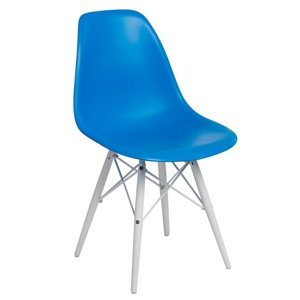 Stoličky P016V PP modrá / biela