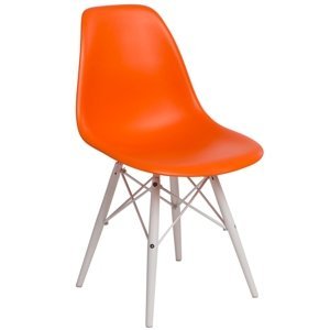 Stoličky P016V PP oranžová / biela