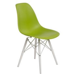 Stoličky P016V PP zelená / biela