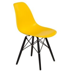 Stoličky P016V PP žltá / čierna