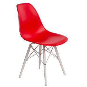 Stoličky P016V PP červená / biela